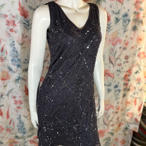 Vintage Patra Sequin Dress and Shawl Size 10 - Picture 8 of 14